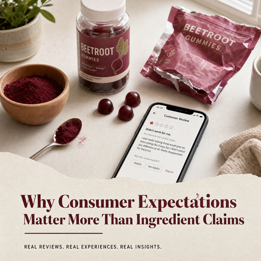 Why Consumer Expectations Matter More Than Ingredient Claims in Beet Supplements
