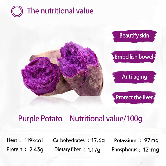 The nutritional value of purple sweet potato