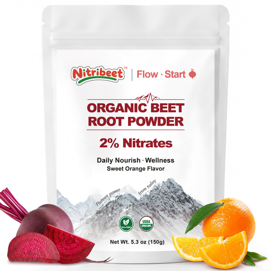 Organic Beetroot Powder | 2% Nitrate | Sweet Orange Flavor