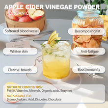 Load image into Gallery viewer, Organic Apple Cider Vinegar Powder Natural ACV 5% Acetic Acid, ACV for Digestive Support, Vegan Friendly
