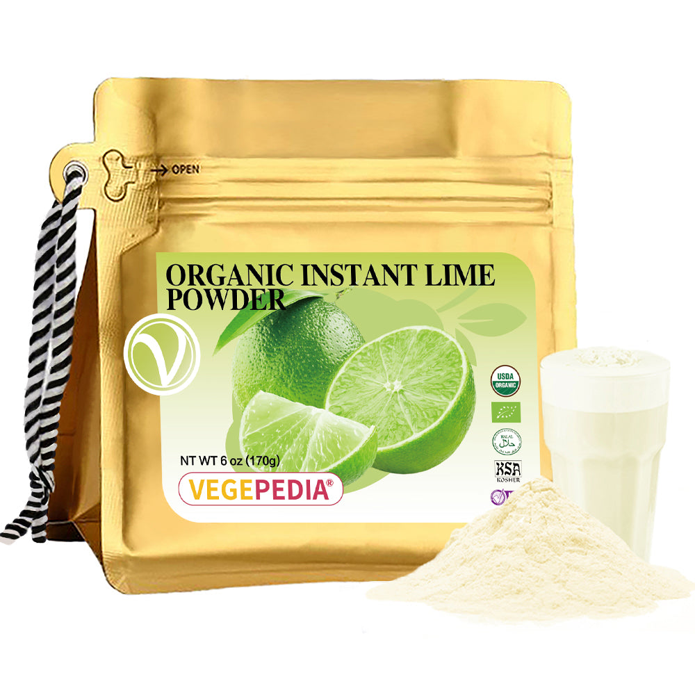 Organic Instant Lime Powder 6oz, Sugar Free Lime Flavoring Powder