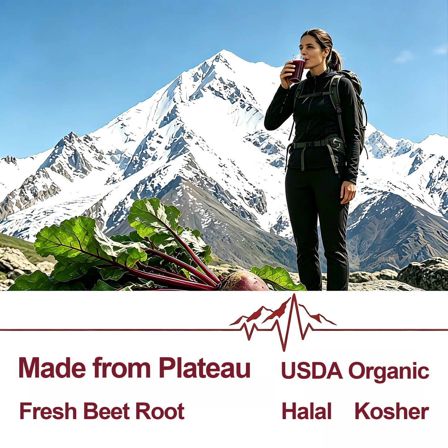 Organic Beetroot Powder | 2% Nitrate | Sweet Orange Flavor